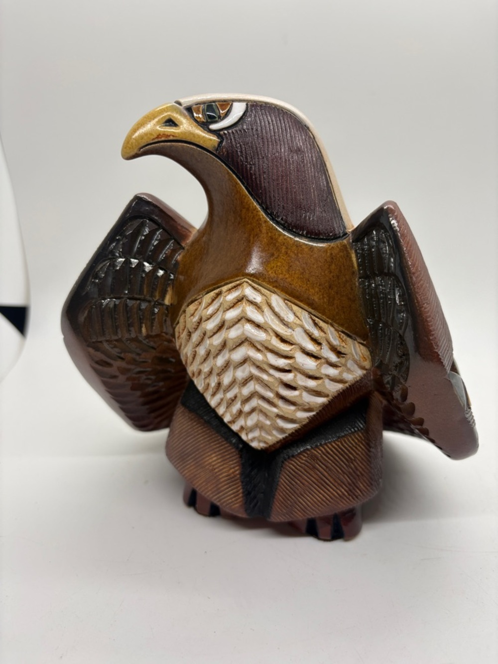 Artesania Rinconada Ceramic Eagle Statue